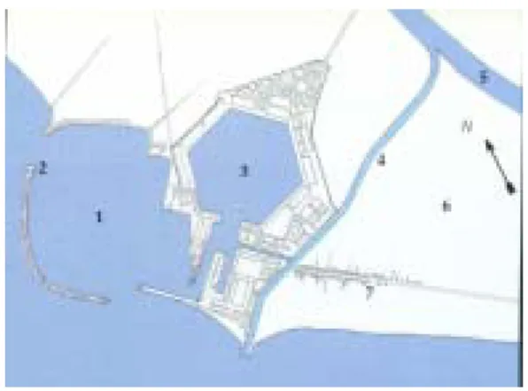 圖 2-6：羅馬港（Port of Trajan AD100-112） 