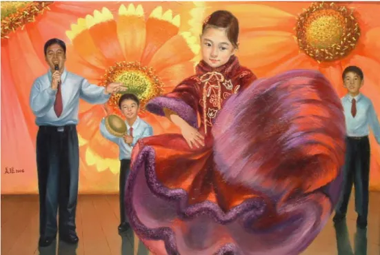 圖 5-2 里維拉(Diego Rivera)  舞蹈(Tehuantepec) 1928 
