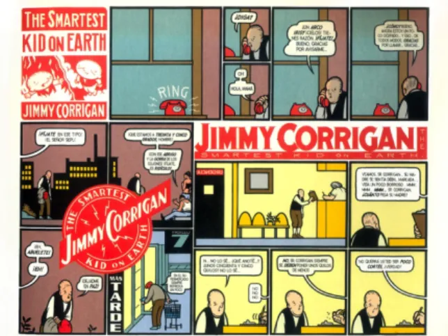 圖 1-2、Chris Ware, Jimmy Corrigan: the Smartest Kid on Earth  (New York: Pantheon,  2000)