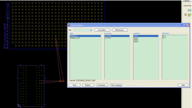 圖 3-25 FPGA 與 DDR II 新擺放位置(距離較近) 