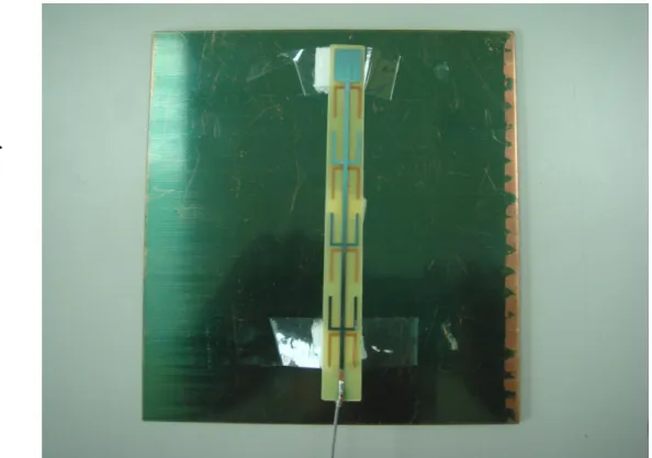 Fig. 4.23 Fabricated sleeve dipole antenna array by print circuit board 