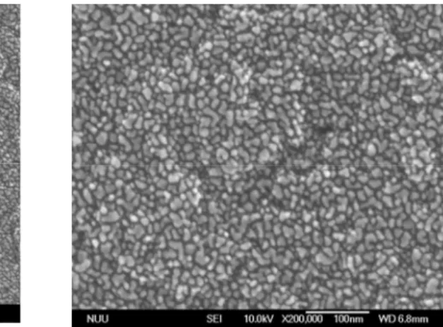圖 4.11  UN2 樣品的 SEM 圖 (a)X100,000 (b)X200,000 