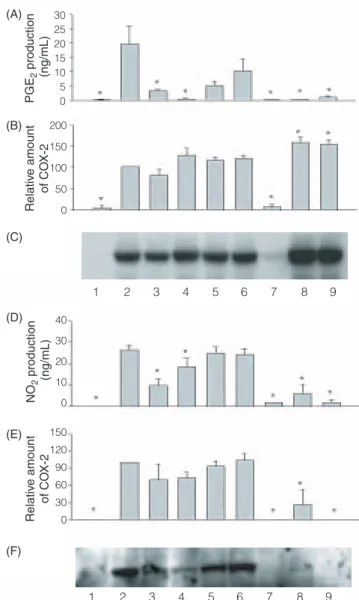 Figure 4. Effect of four medicinal plants on COX-2 and iNOS protein
