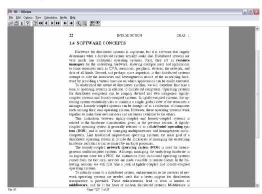 圖 4  《Distributed Systems：Principles and Paradigms》範例章節之 PostScript 格式 