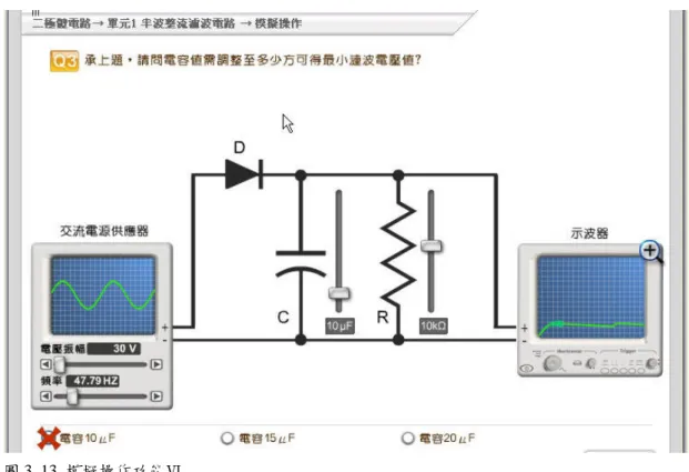 圖 3. 14  模擬操作功能Ⅶ 