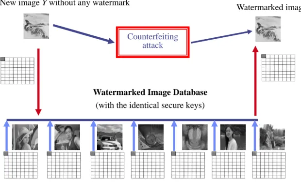 Fig. 2.2 The general concept for counterfeiting attack 