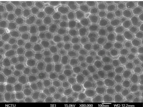 圖 4-6  移除第一階段陽極處理的 AAO 