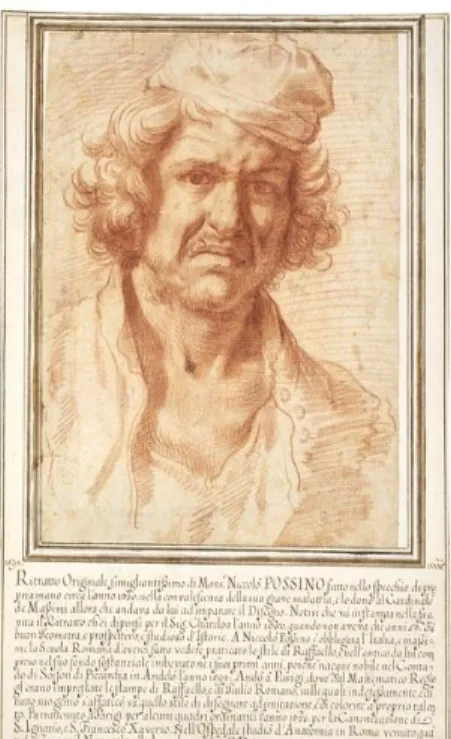 圖 2    Nicolas Poussin, Self-Portrait I, 1649, oil on canvas 