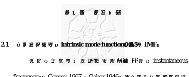 圖 2-1  信號經 cubic spline 連結後所得到之包絡線（Huang, 2003） 