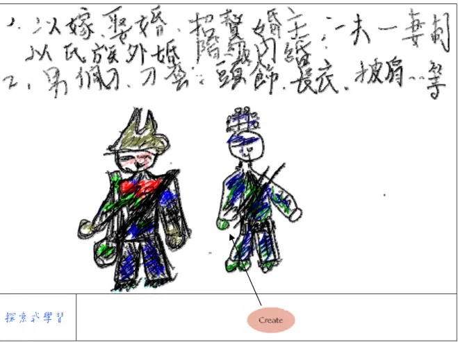圖 3-13  博物館行動導覽題目作答畫面 I 