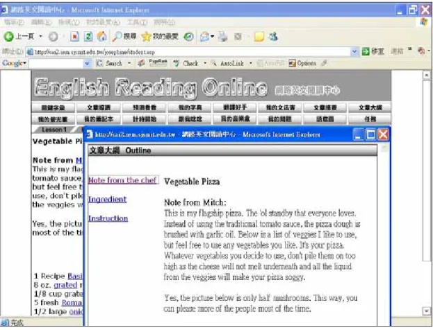 Figure 5. A Sample Page of Outline 