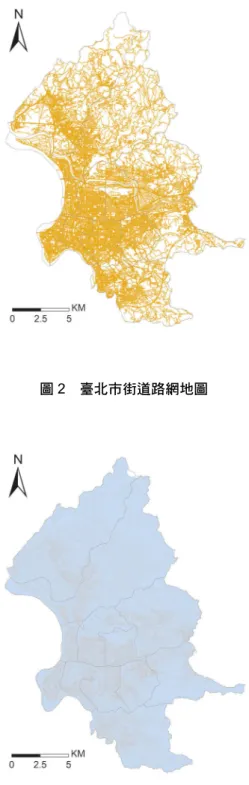 圖 3  臺北市最小統計區地圖 