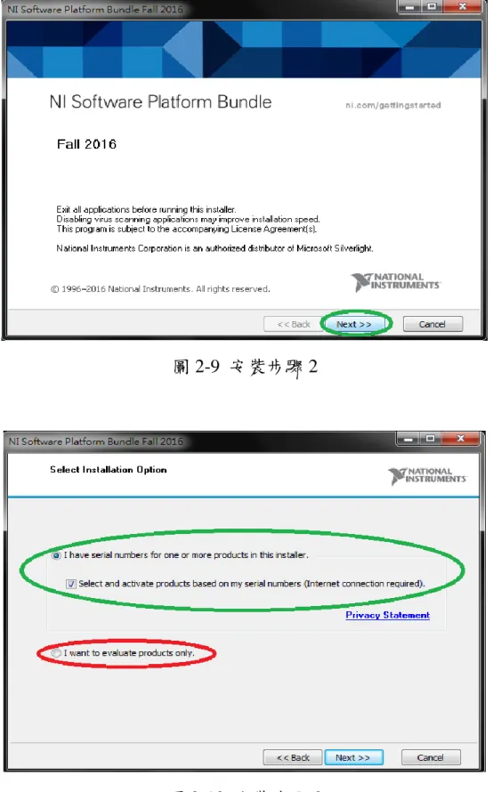 圖 2-9  安裝步驟 2 