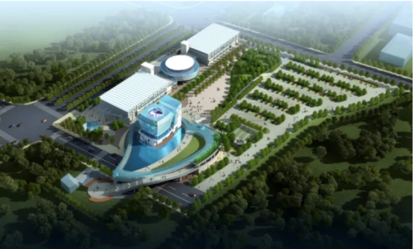 圖 2-3-1：新竹市世博台灣館產創園區，基地面積約 14,913 坪。  二、新竹縣觀光旅遊發展定位  觀光旅遊強調遊憩據點的特色、品質、旅遊資訊服務以及交通系統的 整合。不僅跨越鄉鎮之行政界線也涵蓋土地使用、文化、產業等各部門 的橫向聯繫。在此前提下，未來觀光旅遊政策將朝向有地域特色以及永 續發展之觀光模式作整體規劃。本縣觀光旅遊發展定位為「創造豐富多 元的遊憩環境、發展人文生態的深度旅遊」 ，並提出以下六項基本發展策 略：  1