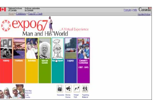 圖 3.26 加拿大 Expo 67 Man and His World 網站 