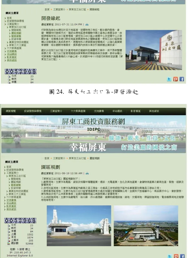 圖 25.  屏東加工出口區-園區規劃 