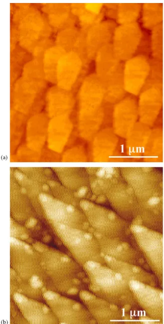 Fig. 2 presents images of various Al-N films on Ti substrates