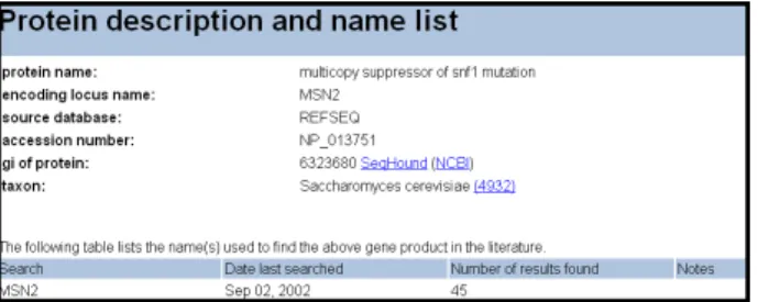 Figure  3.  Under  the  Result  of  PreBIND  It  shows  all  interactions of literatures on the internet