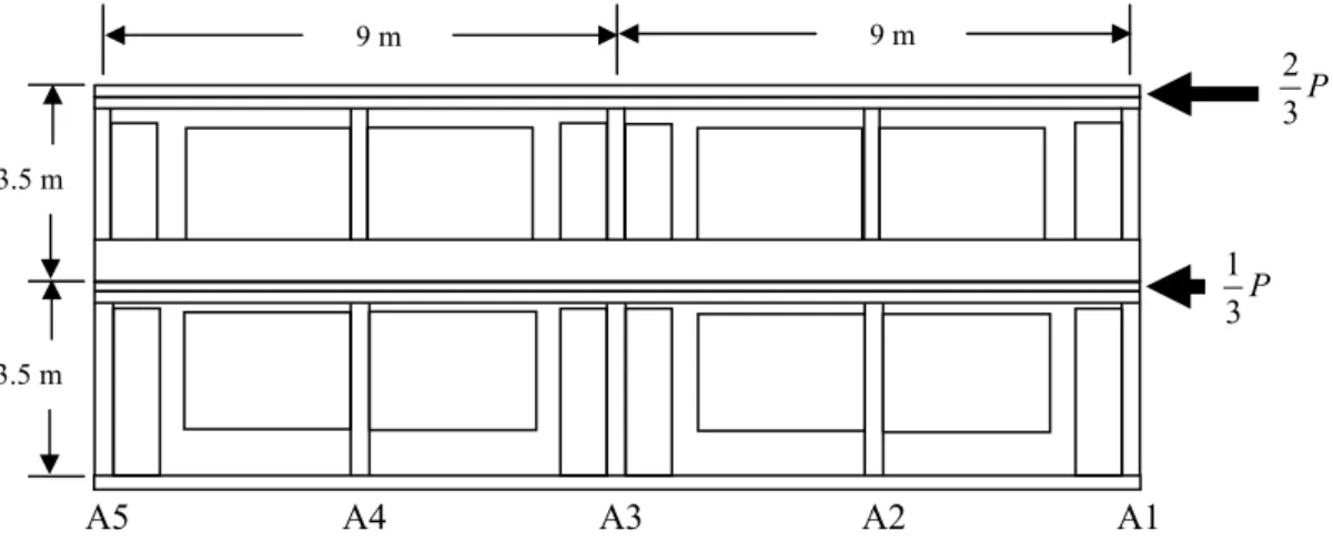 Figure 4: Schematic drawing of specimen no. 1.  