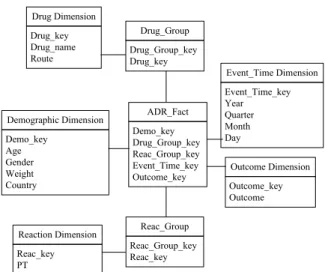 Figure 1. The star schema of ADR warehouse. 