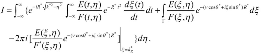 Figure 3 shows the inner steepest-descent paths on the complex   - plane with various angles   
