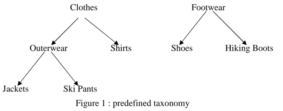 Figure 1 : predefined taxonomy 
