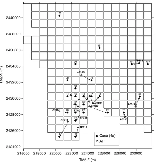 Figure 12. The suggested relocation strategy for the AP monitoring network.