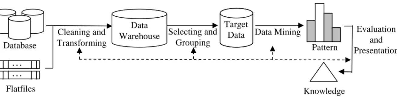 Figure 1. The process of data warehouse mining