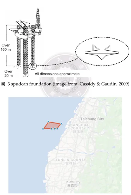 圖  3 spudcan foundation (image from: Cassidy &amp; Gaudin, 2009) 