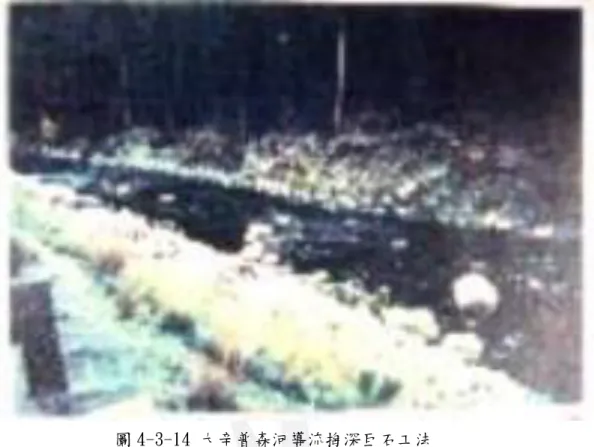 圖 4-3-14 大辛普森河導流掏深巨石工法 