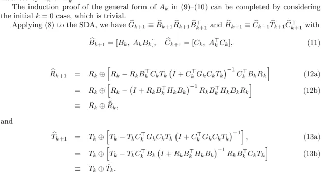 Table 1 in Section 2.4). One possibility is not to form A k explicitly. Note that we have to store