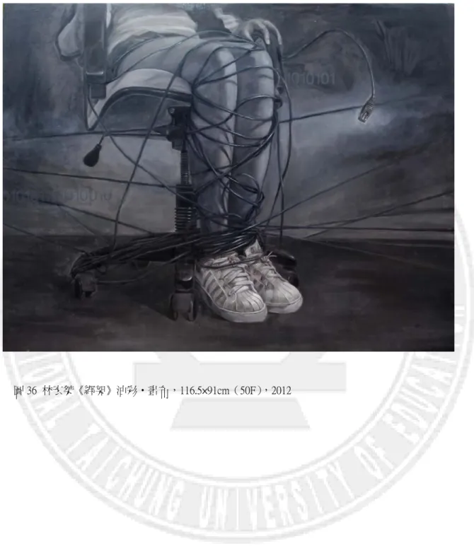 圖 36  林宏桀《綁架》油彩‧畫布，116.5×91cm（50F） ，2012 