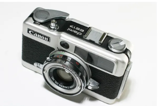圖 3-1-4 Canon Demi EE17 機械式底片半格機 資料來源：  flickriver 