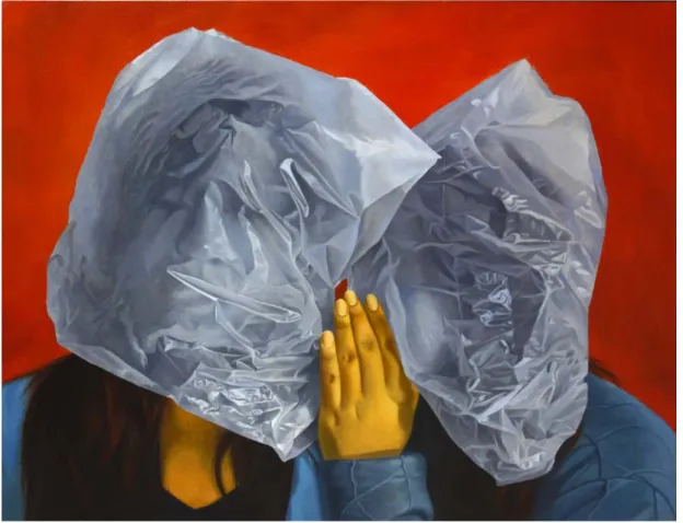 圖 33  陳宜豐《疏離》 ，油彩，畫布，80F，2013 