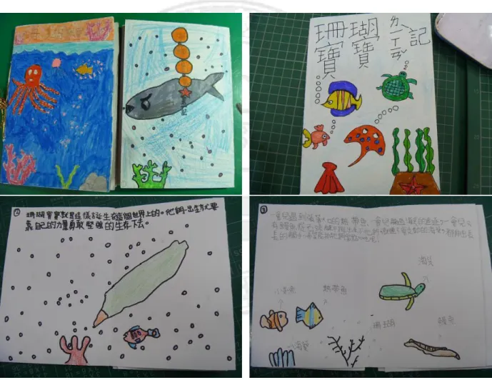 圖 4-4-1    創作文本繪畫插圖成果 