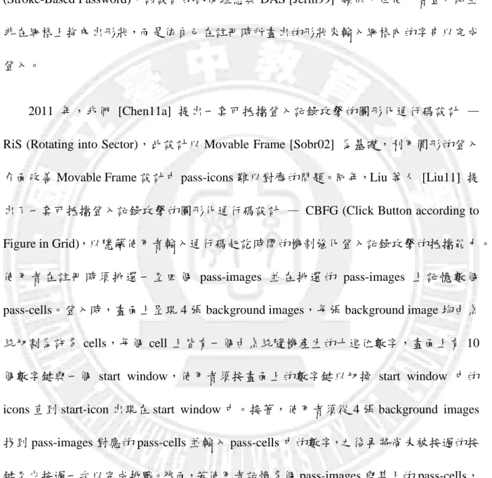 Figure in Grid)，以隱藏使用者輸入通行碼起訖時間的機制強化登入記錄攻擊的抵擋能力。