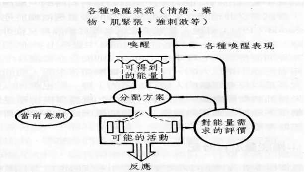 圖 2-5  能量分配模式 