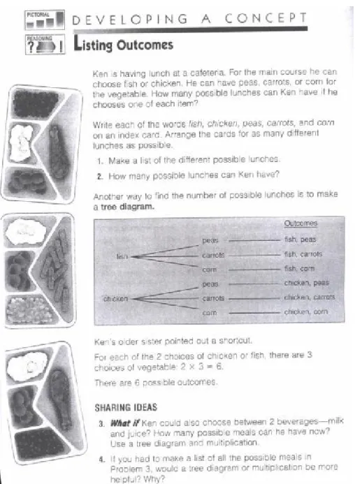 圖 2-2 離散數學教材(Mathematics in Action Grade Six，P.490) 