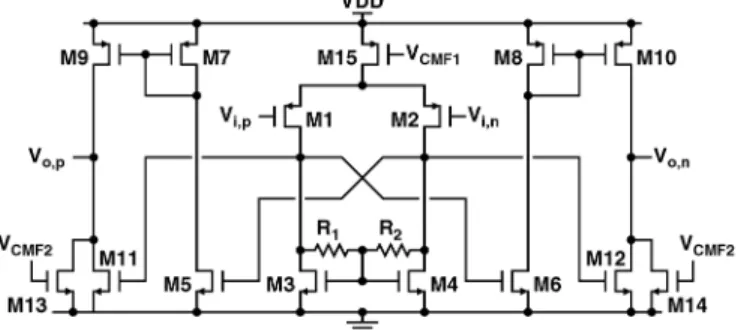 Fig. 7. Operational amplifier schematic.