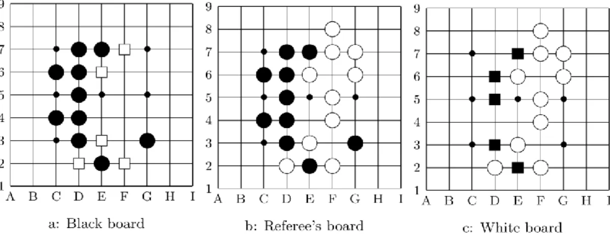 Figure 2.9. A Phantom Go game 