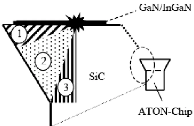 圖 2-9 ATON-Chip 的光取出路徑示意圖[20] 
