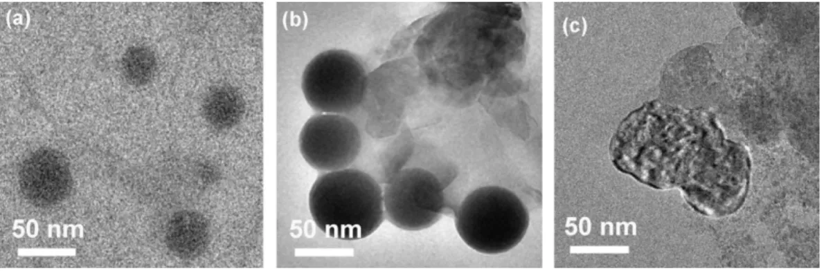 Figure 7 Transmission electron micrographs of F68—IO nanocapsules (see caption of Fig