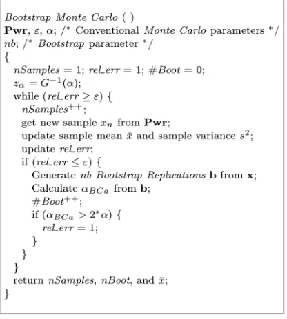 Fig. 1. Pseudo code of BMC.
