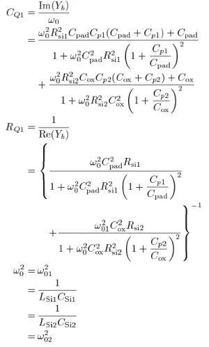 Table II presents the optimized RLC parameters for the en- en-hanced lossy substrate models associated with lossy, normal, and small pads, respectively