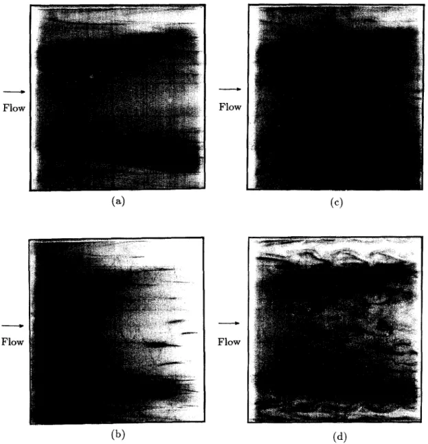 Fig.  6. Top  view of the  instantaneous  vortex  flow patterns  at  steady  or  statistical  state  for  Re  =  50 and  (a)  Ra  =  8000,  (b)  Ra  =  12 000