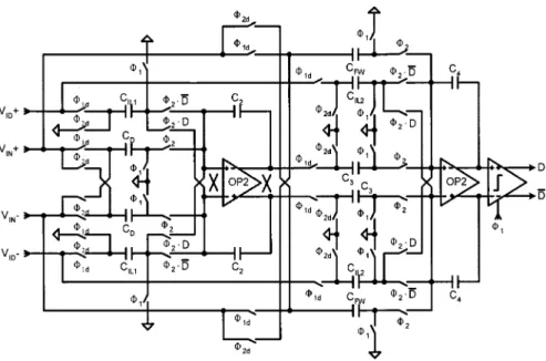 Fig. 10. Fully-differential phase-compensated SC 16 divider.