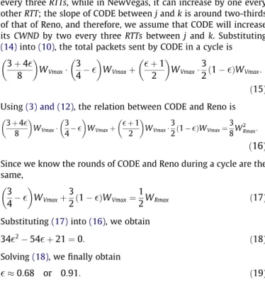 Fig. 11 (a) and (b) show the results of Vegas-A competing with Reno with different RTTs