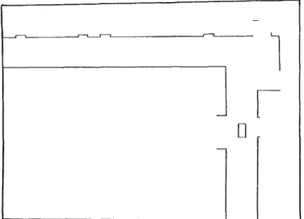 Figure  3 shows the top view of the walls of  a corridor, including a right-angle  turning