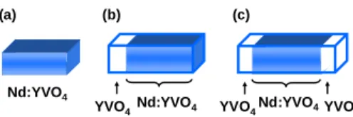 Figure 2 shows the three types of a-cut Nd:YVO 4  laser crystal employed in this work