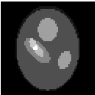 Fig. 2. The RWLSE-ART reconstruction using a global penalty with a penalty parameter of 0.001 and four iterations.